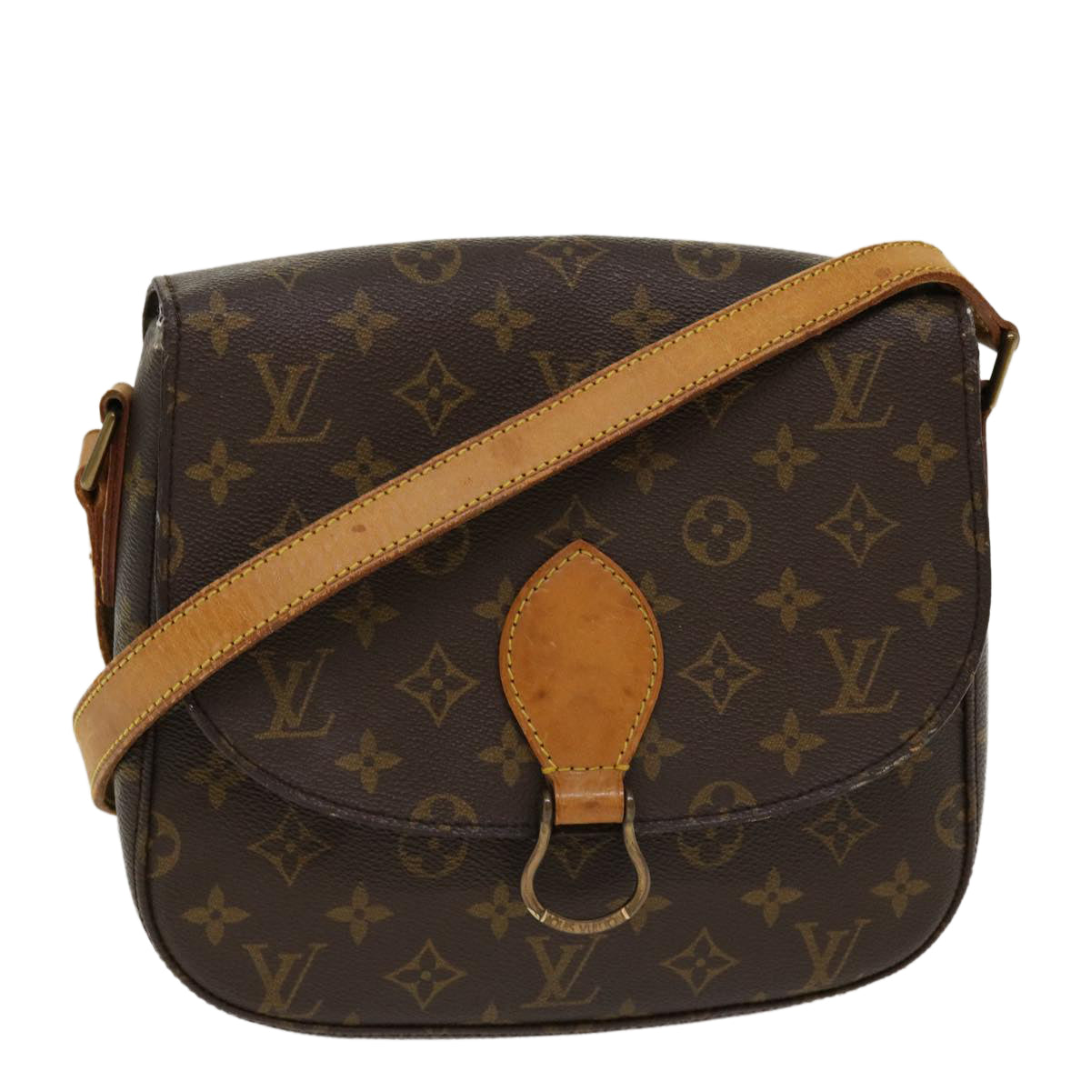 LOUIS VUITTON Monogram Saint Cloud GM Shoulder Bag M51242 LV Auth yk7079B