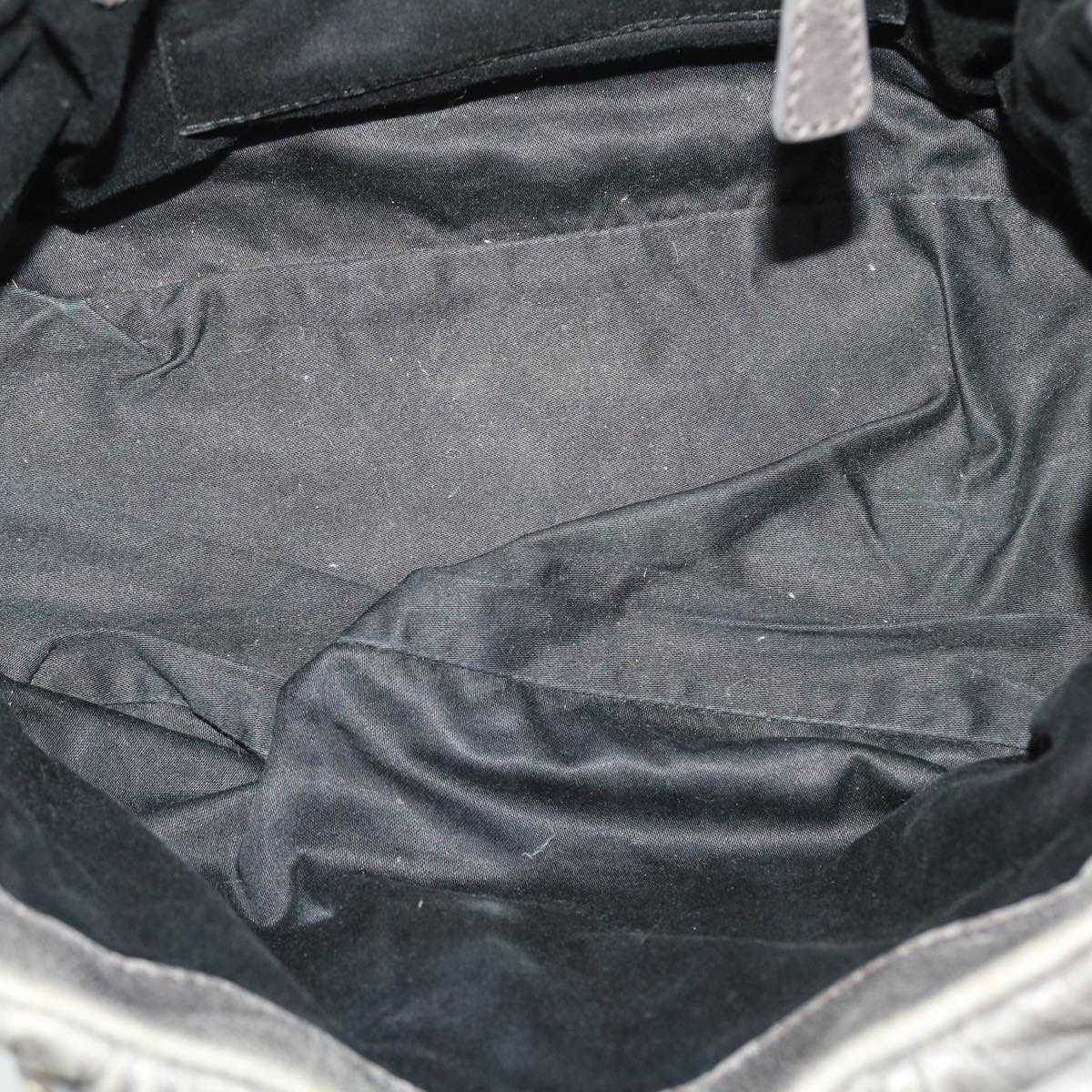 Miu Miu Matelasse Hand Bag Leather 2way Gray Auth yk7173