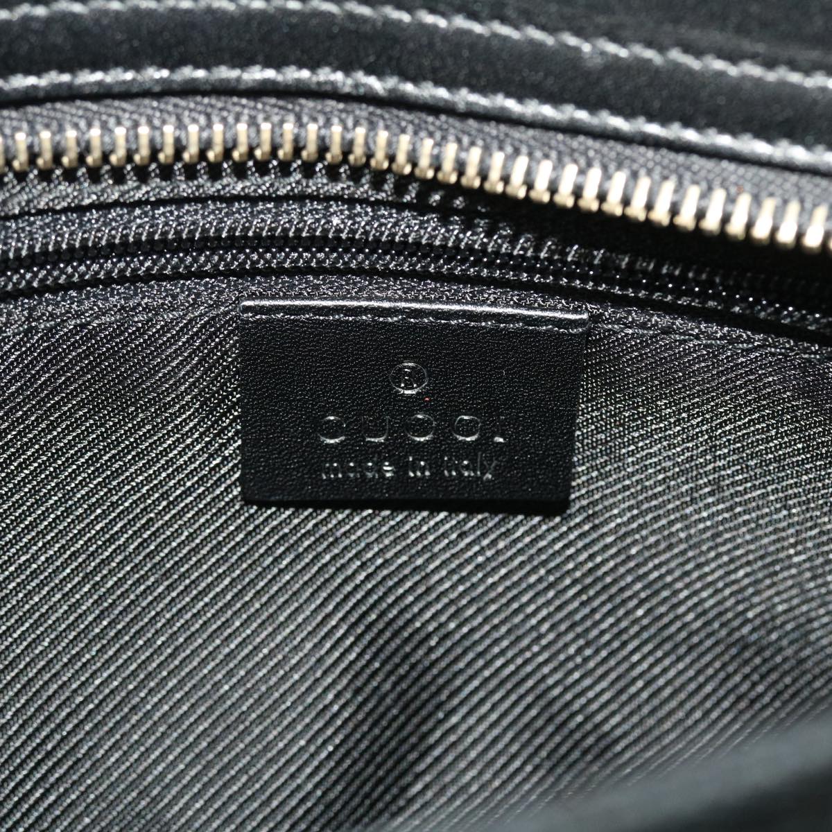 GUCCI GG Canvas Shoulder Bag Black 0014285 Auth yk7184