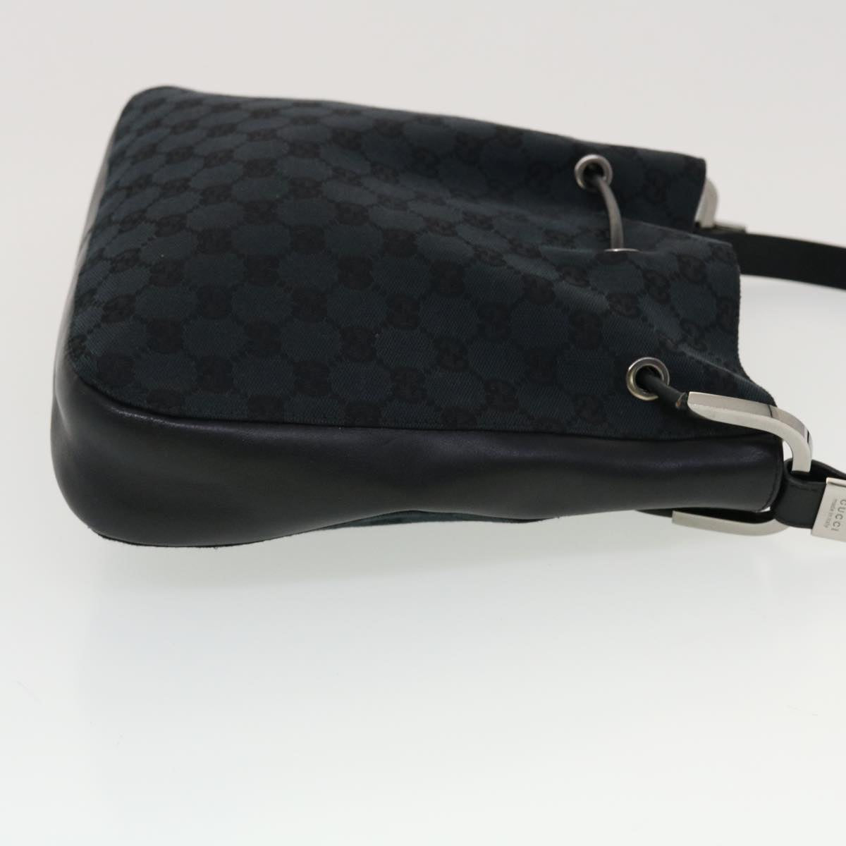 GUCCI GG Canvas Shoulder Bag Black Auth yk7193