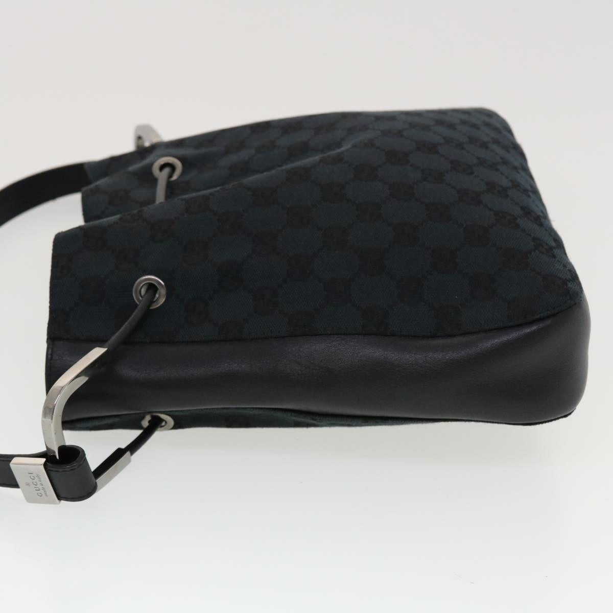 GUCCI GG Canvas Shoulder Bag Black Auth yk7193