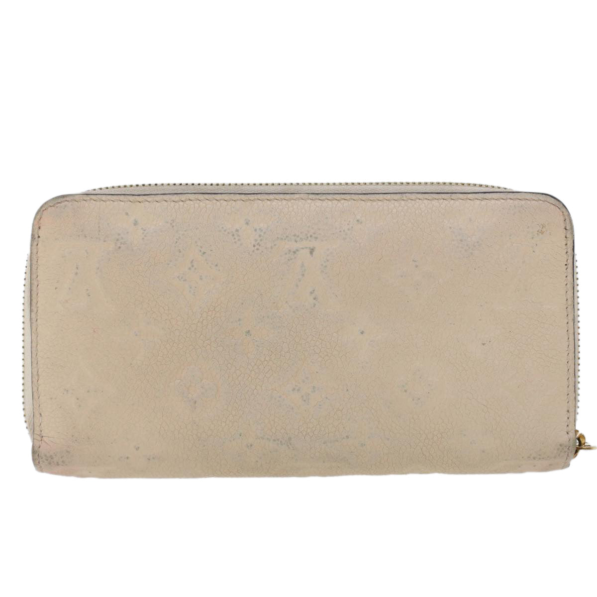 LOUIS VUITTON Monogram Empreinte Zippy Wallet White TN0146 LV Auth yk7267 - 0