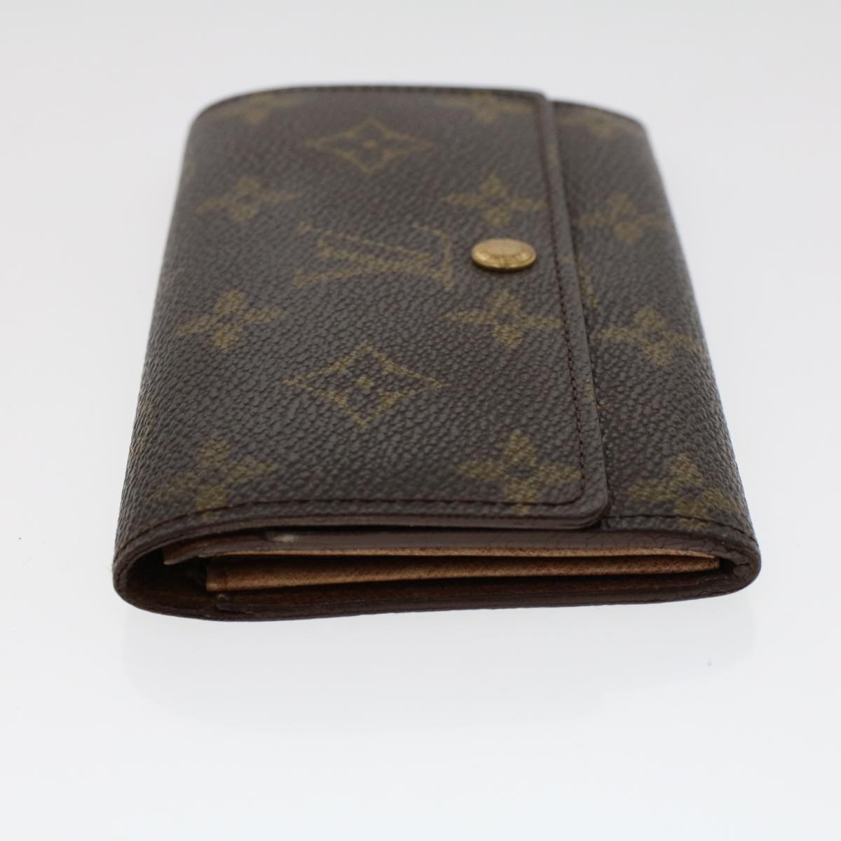 LOUIS VUITTON Monogram Porte Monnaie Zip Long Wallet M61727 LV Auth yk7413