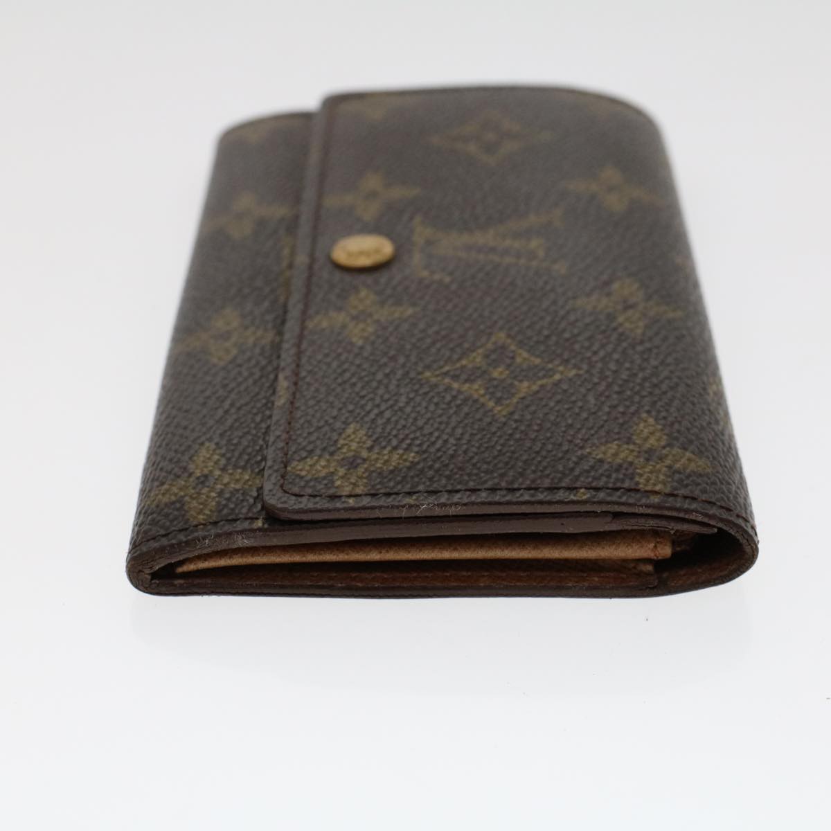 LOUIS VUITTON Monogram Porte Monnaie Zip Long Wallet M61727 LV Auth yk7413