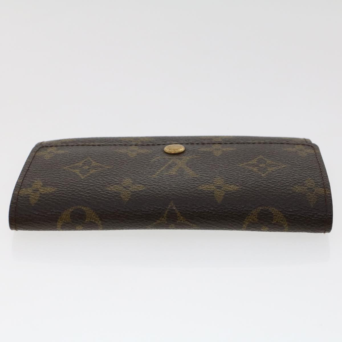 LOUIS VUITTON Monogram Porte Monnaie Zip Long Wallet M61727 LV Auth yk7413