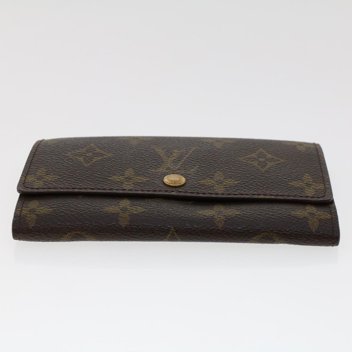 LOUIS VUITTON Monogram Porte Monnaie Zip Long Wallet M61727 LV Auth yk7413