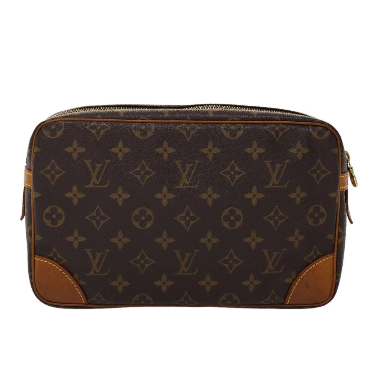 LOUIS VUITTON Monogram Compiegne 28 Clutch Bag M51845 LV Auth yk7465 - 0