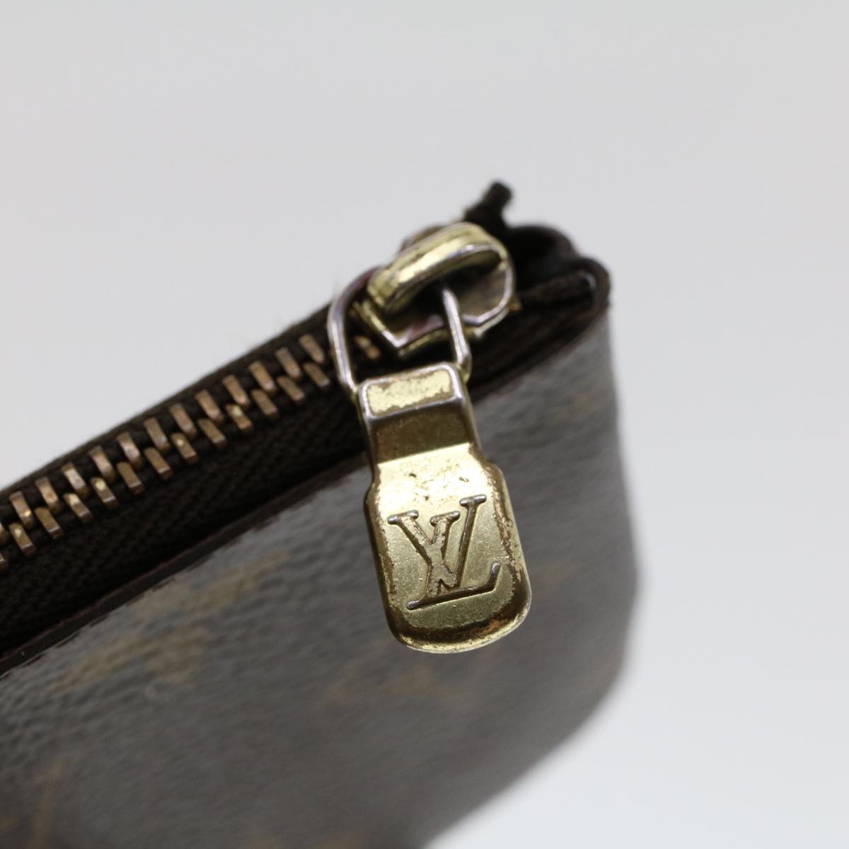 LOUIS VUITTON Monogram Pochette Cles Coin Purse M62650 LV Auth yk7484