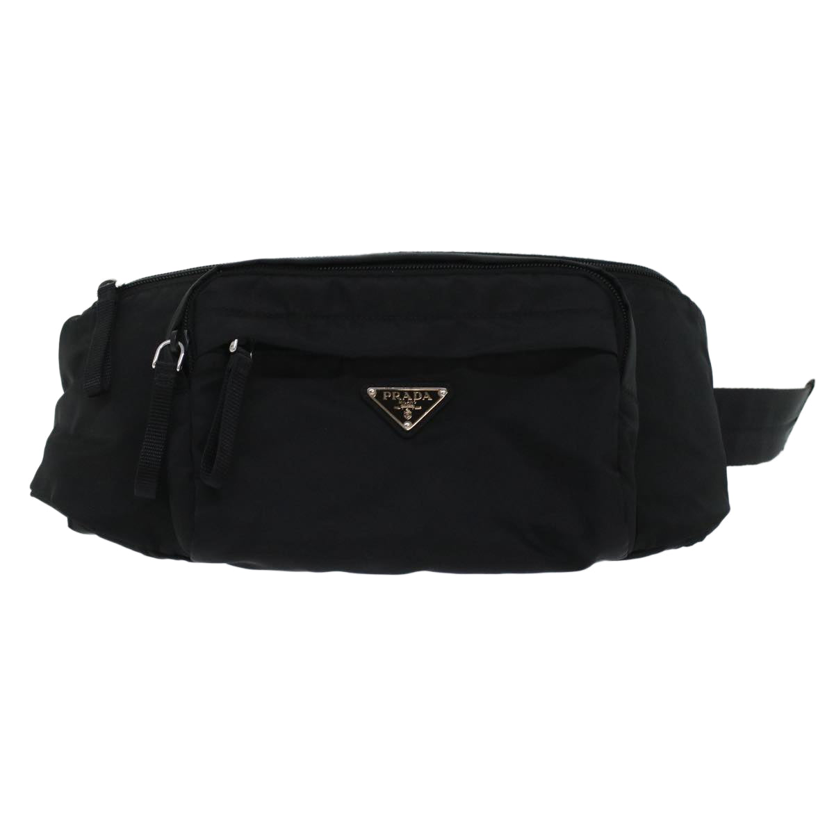 PRADA Body Bag Nylon Black 2VL005 Auth yk7495