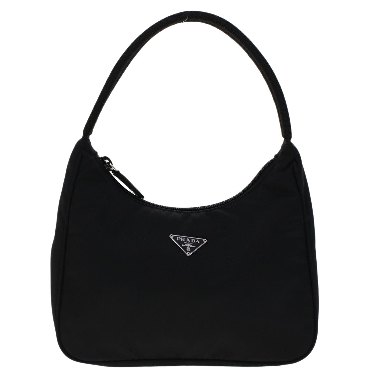 PRADA Hand Bag Nylon Black Auth yk7498