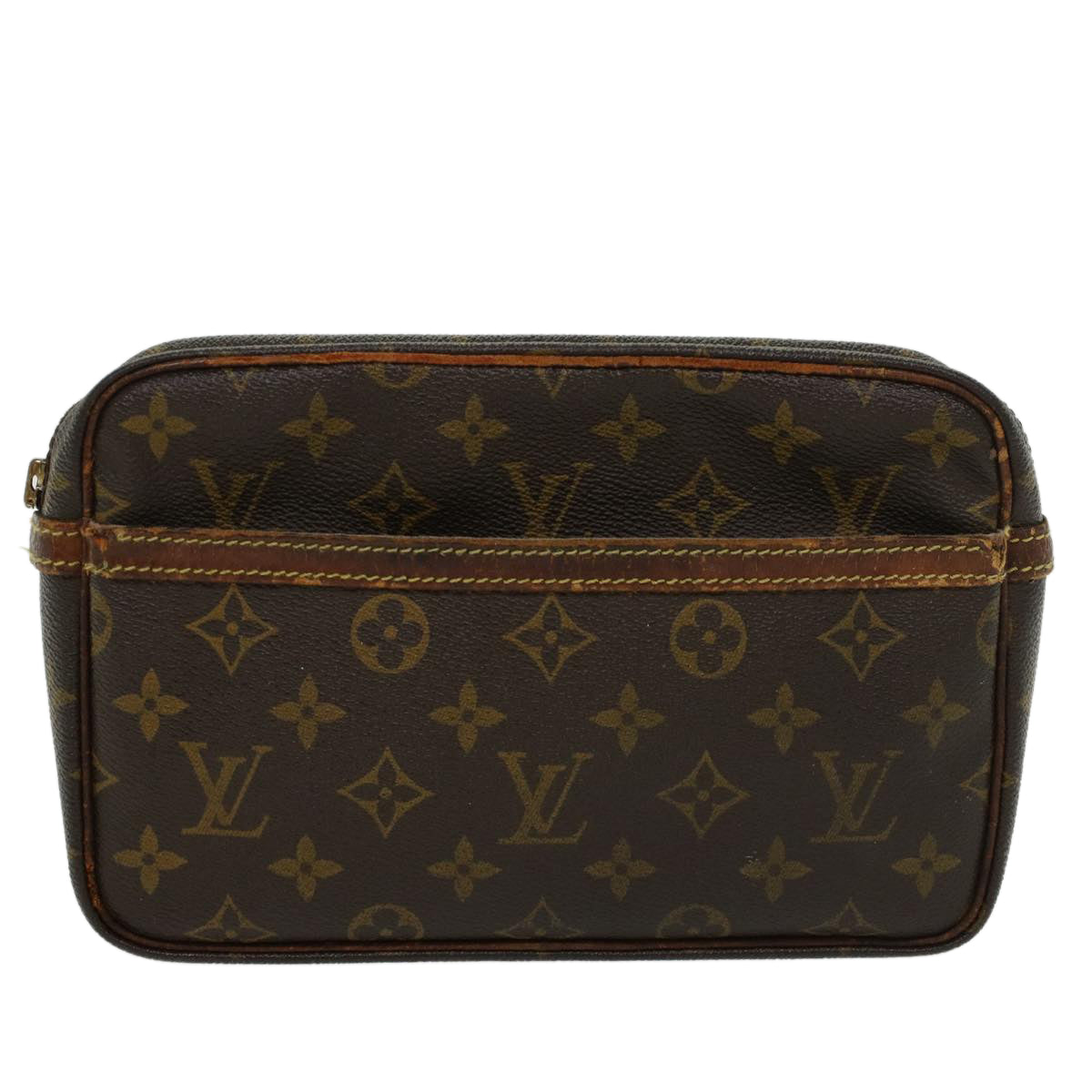 LOUIS VUITTON Monogram Compiegne 23 Clutch Bag M51847 LV Auth yk7531B