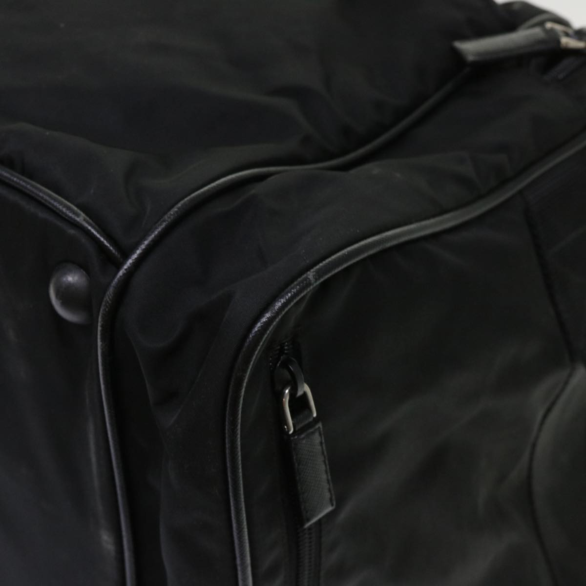 PRADA Carry Boston Bag Nylon 2way Black VS185S Auth yk7541B