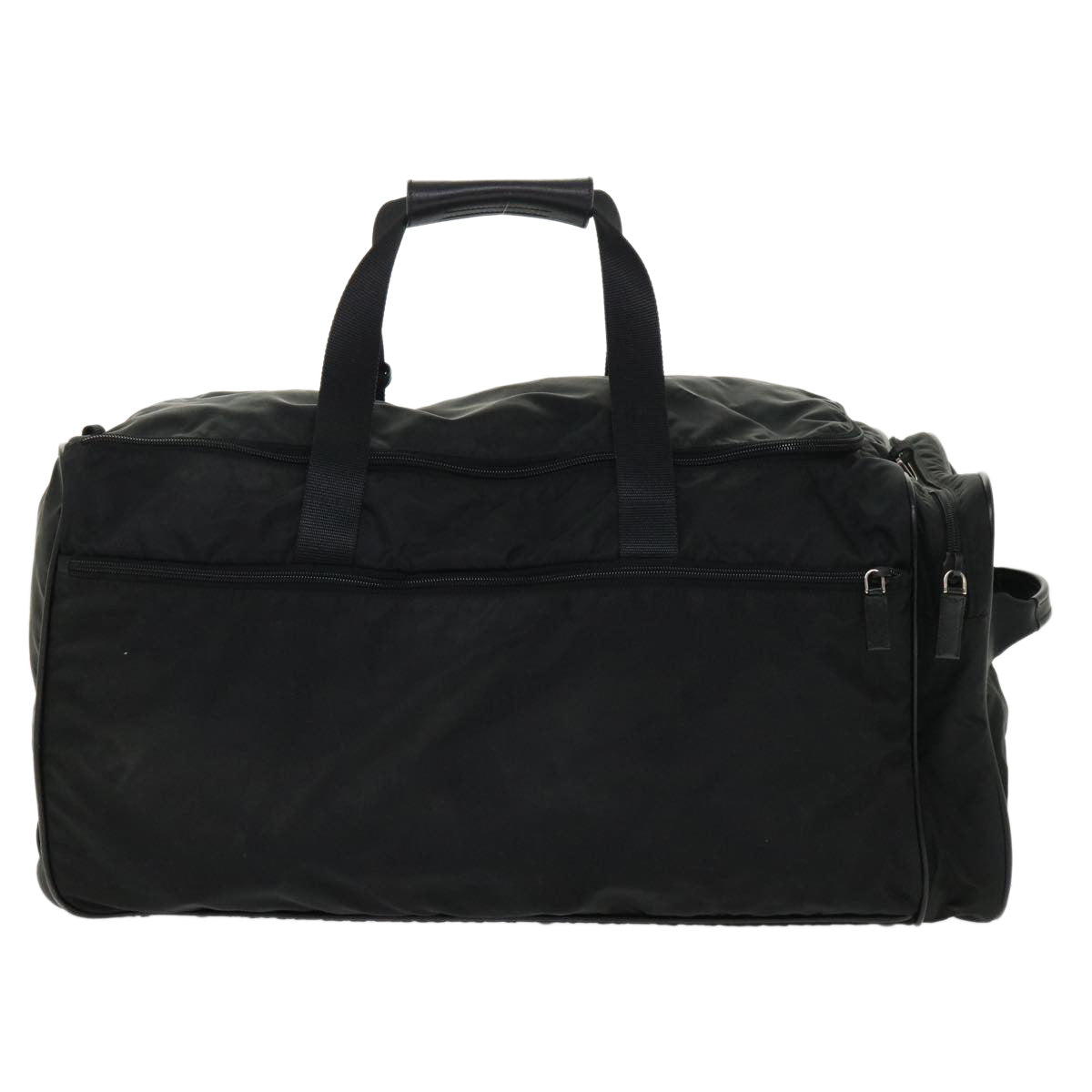 PRADA Carry Boston Bag Nylon 2way Black VS185S Auth yk7541B - 0