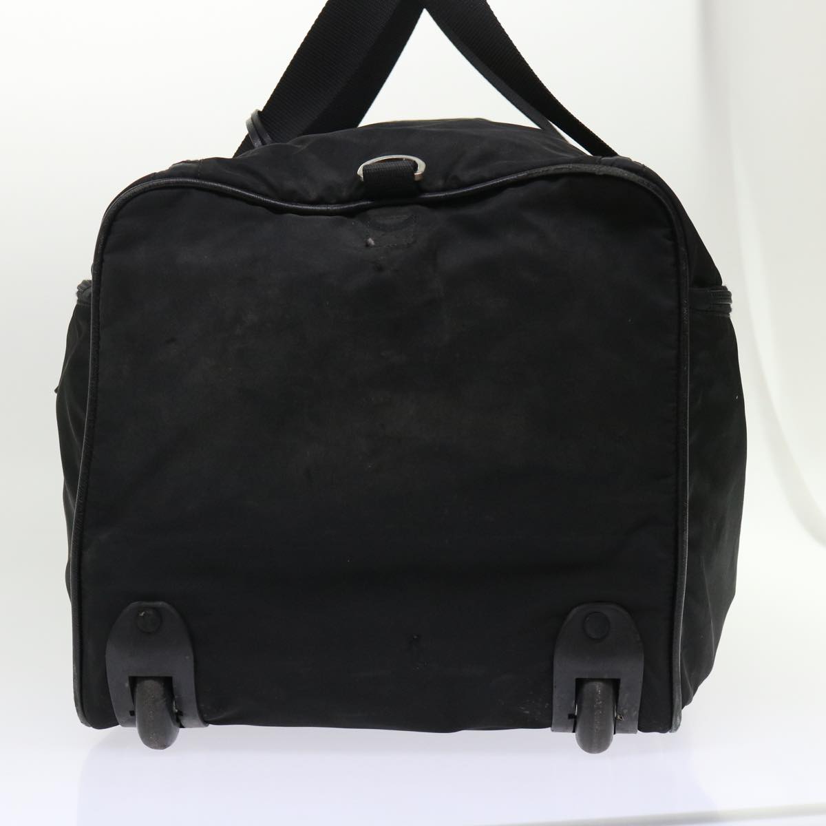 PRADA Carry Boston Bag Nylon 2way Black VS185S Auth yk7541B