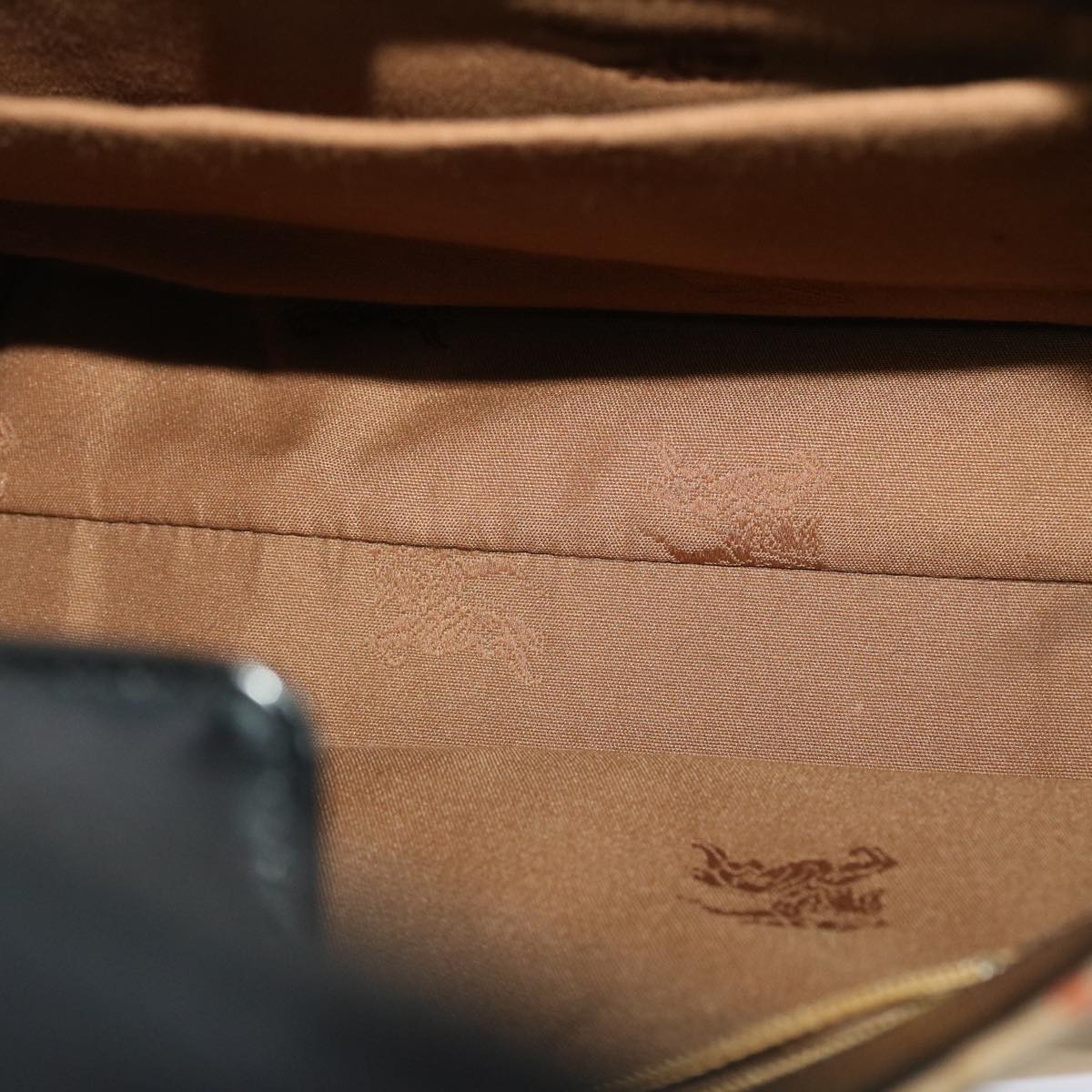 Burberrys Nova Check Shoulder Bag Nylon Leather Beige Auth yk7565B