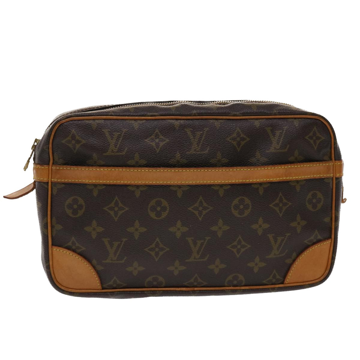 LOUIS VUITTON Monogram Compiegne 28 Clutch Bag M51845 LV Auth yk7579