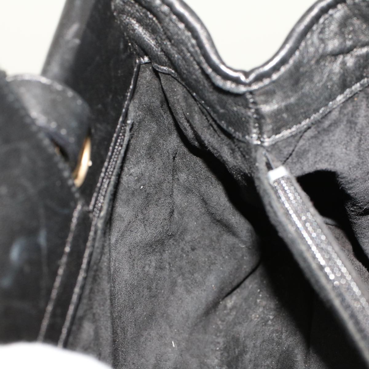BOTTEGA VENETA INTRECCIATO Hand Bag Leather 2way Black Auth yk7613