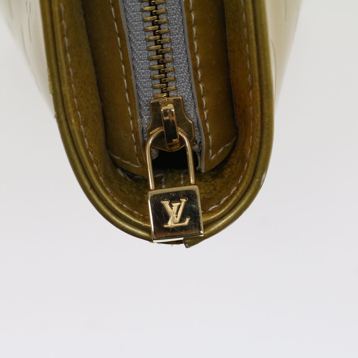 LOUIS VUITTON Monogram Vernis Houston Hand Bag Gris M91053 LV Auth yk7621