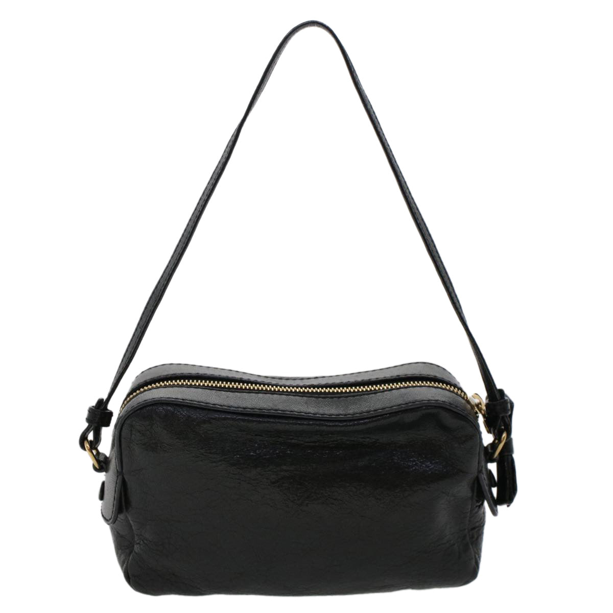Chloe Shoulder Bag Leather Black 03-12-51-65-5955 Auth yk7634 - 0