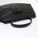 GIVENCHY Hand Bag Leather Black Auth yk7688B-6