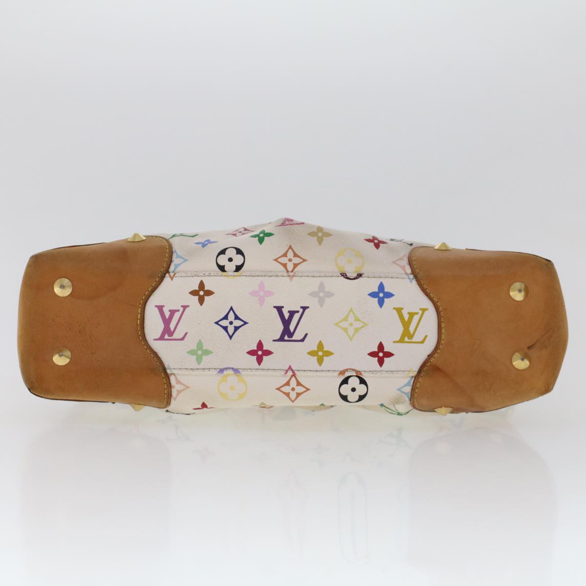 LOUIS VUITTON Monogram Multicolor Judy MM Hand Bag 2Way White M40255 LV yk7703B