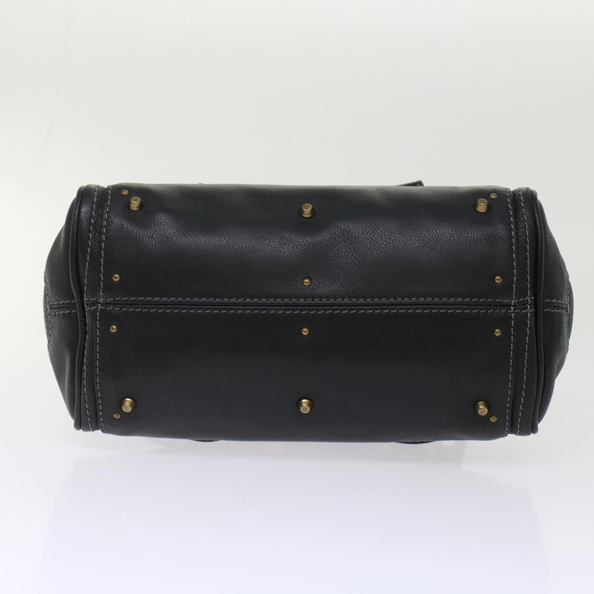 Chloe Paddington Shoulder Bag Leather Black Auth yk7761