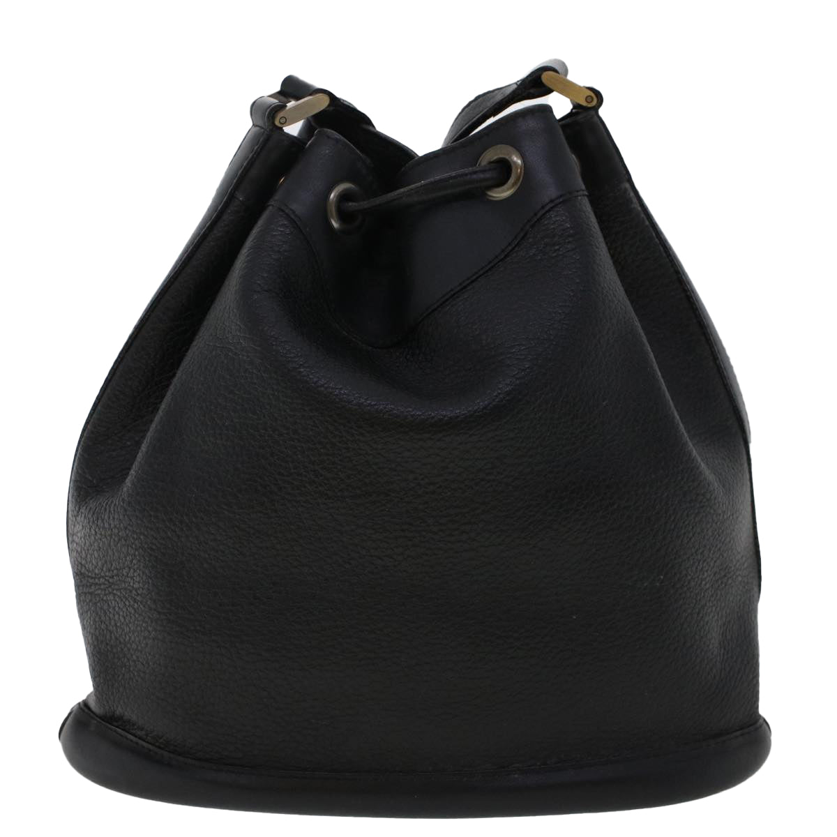 Burberrys Shoulder Bag Leather Black Auth yk7823B