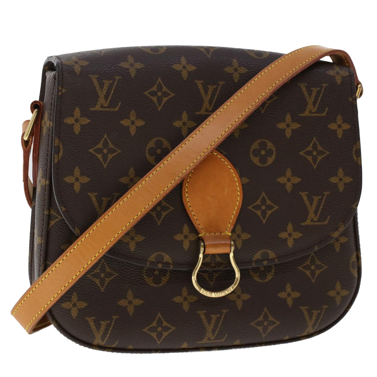 LOUIS VUITTON Monogram Saint Cloud GM Shoulder Bag M51242 LV Auth yk7840B