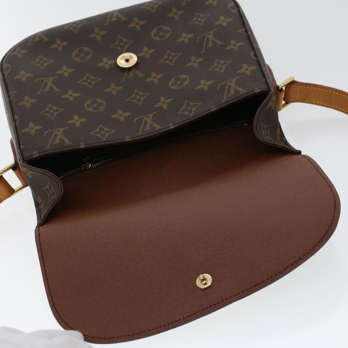 LOUIS VUITTON Monogram Saint Cloud GM Shoulder Bag M51242 LV Auth yk7840B