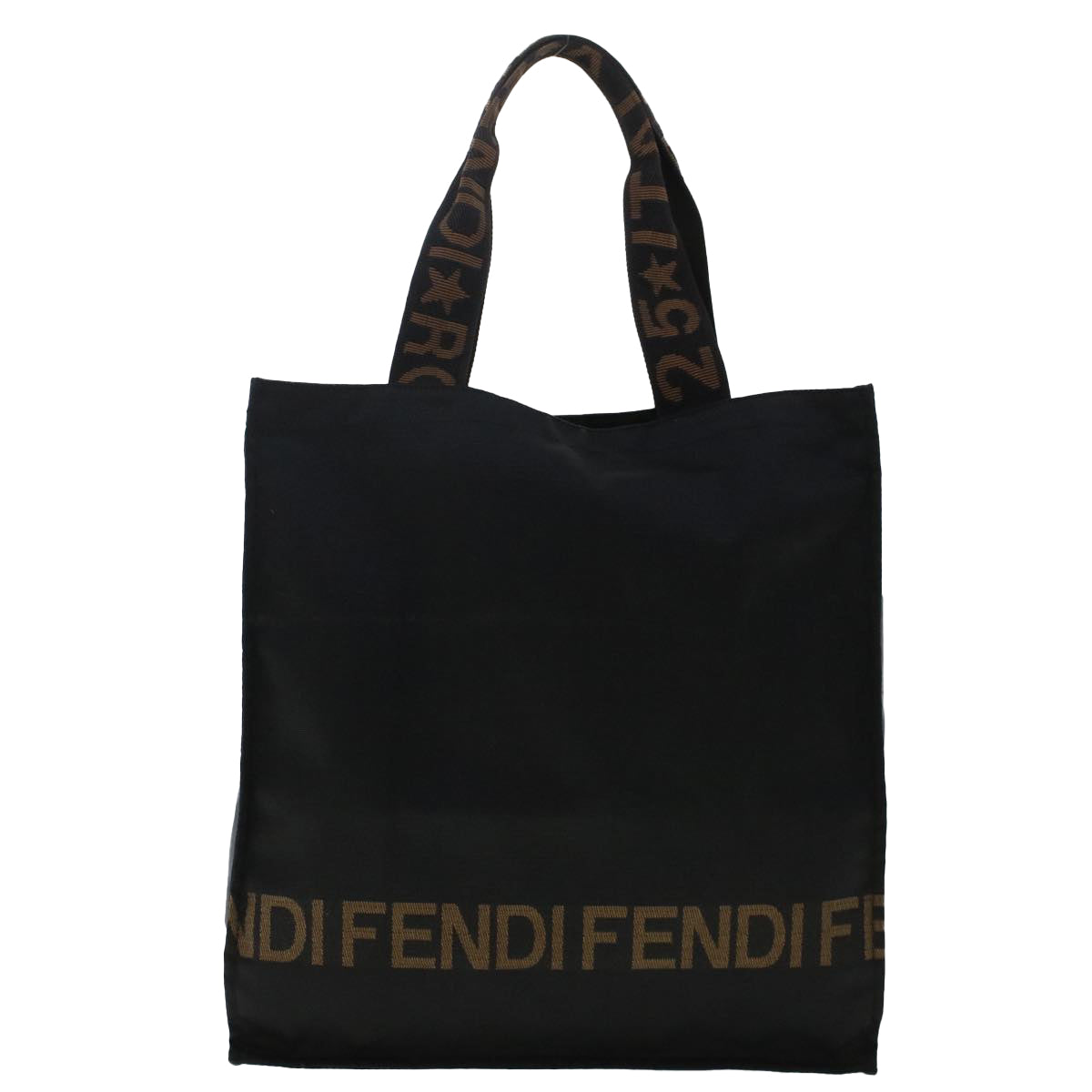 FENDI Tote Bag Nylon Black 2321.26565.098 Auth yk7957