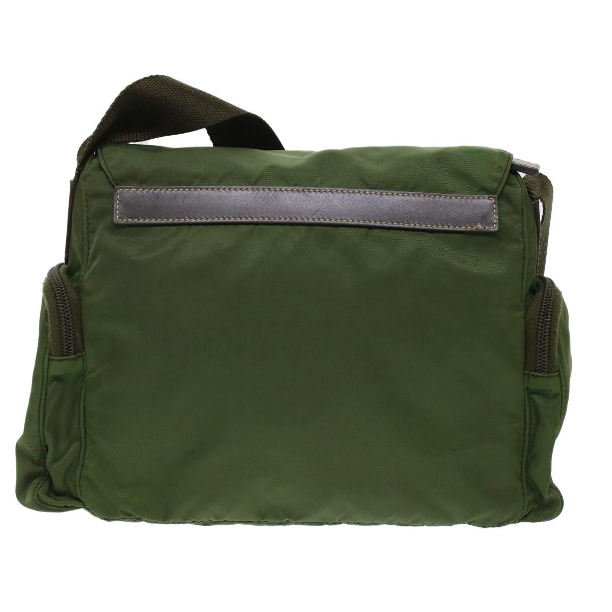 PRADA Shoulder Bag Nylon Khaki Auth yk8000B - 0