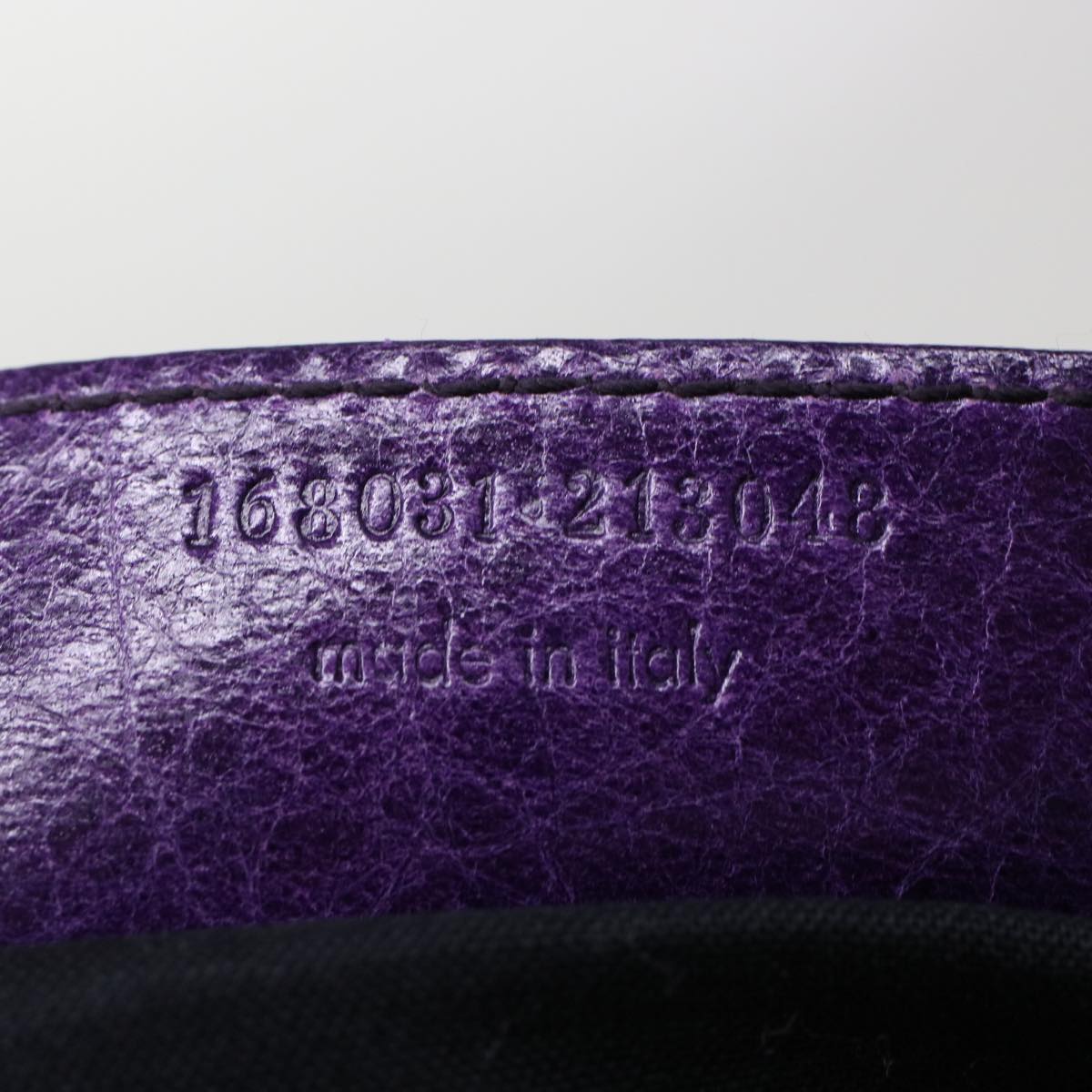 BALENCIAGA The Matelasse Boston Bag Leather Purple 168031 Auth yk8051