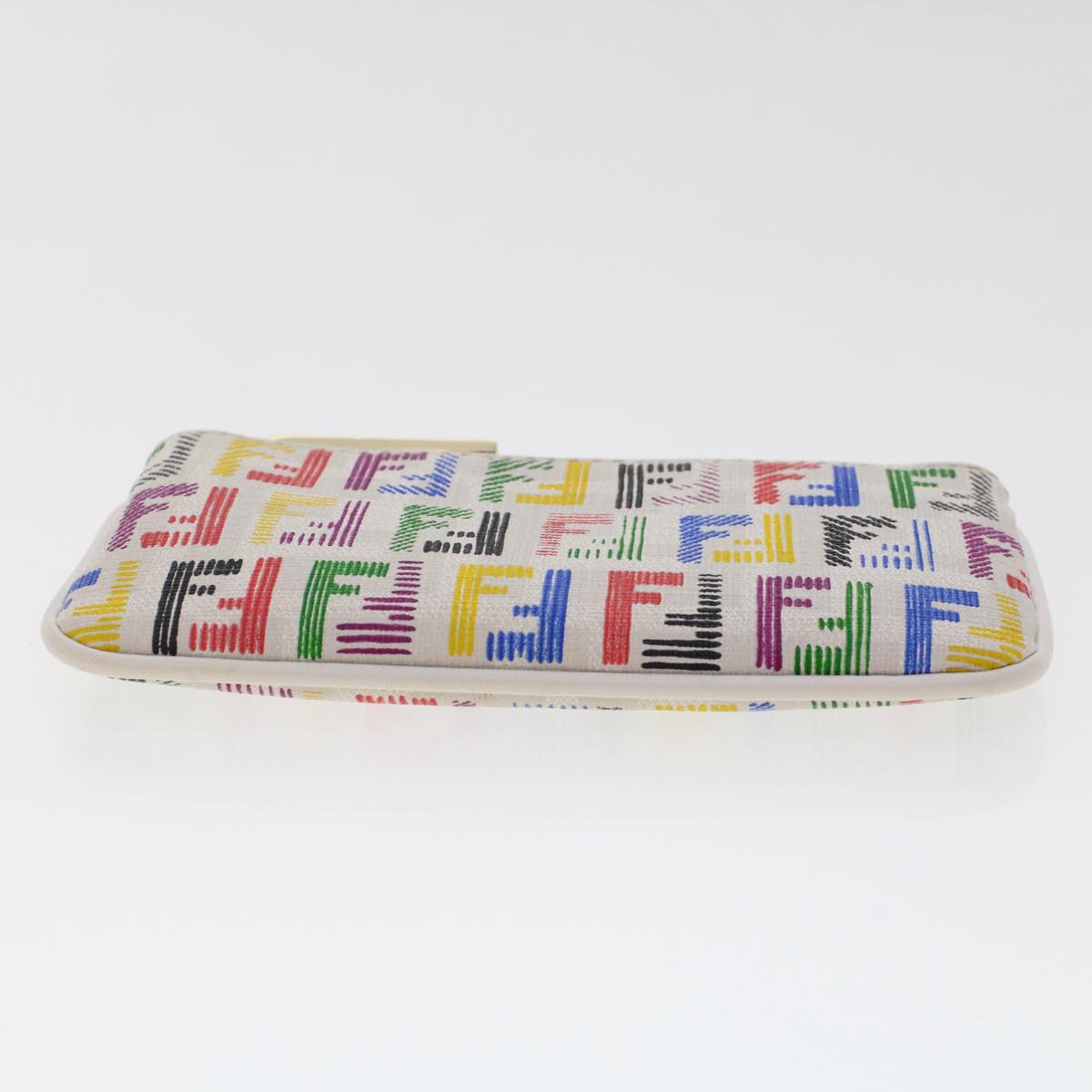 FENDI Zucchino Canvas Coin Purse Multicolor 8AP005 Auth yk8073