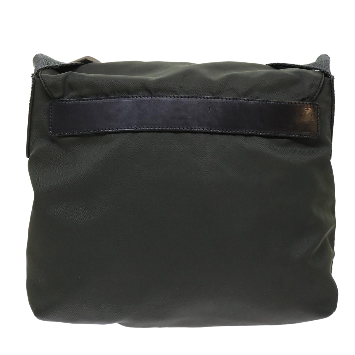 PRADA Shoulder Bag Nylon Gray Auth yk8096B - 0