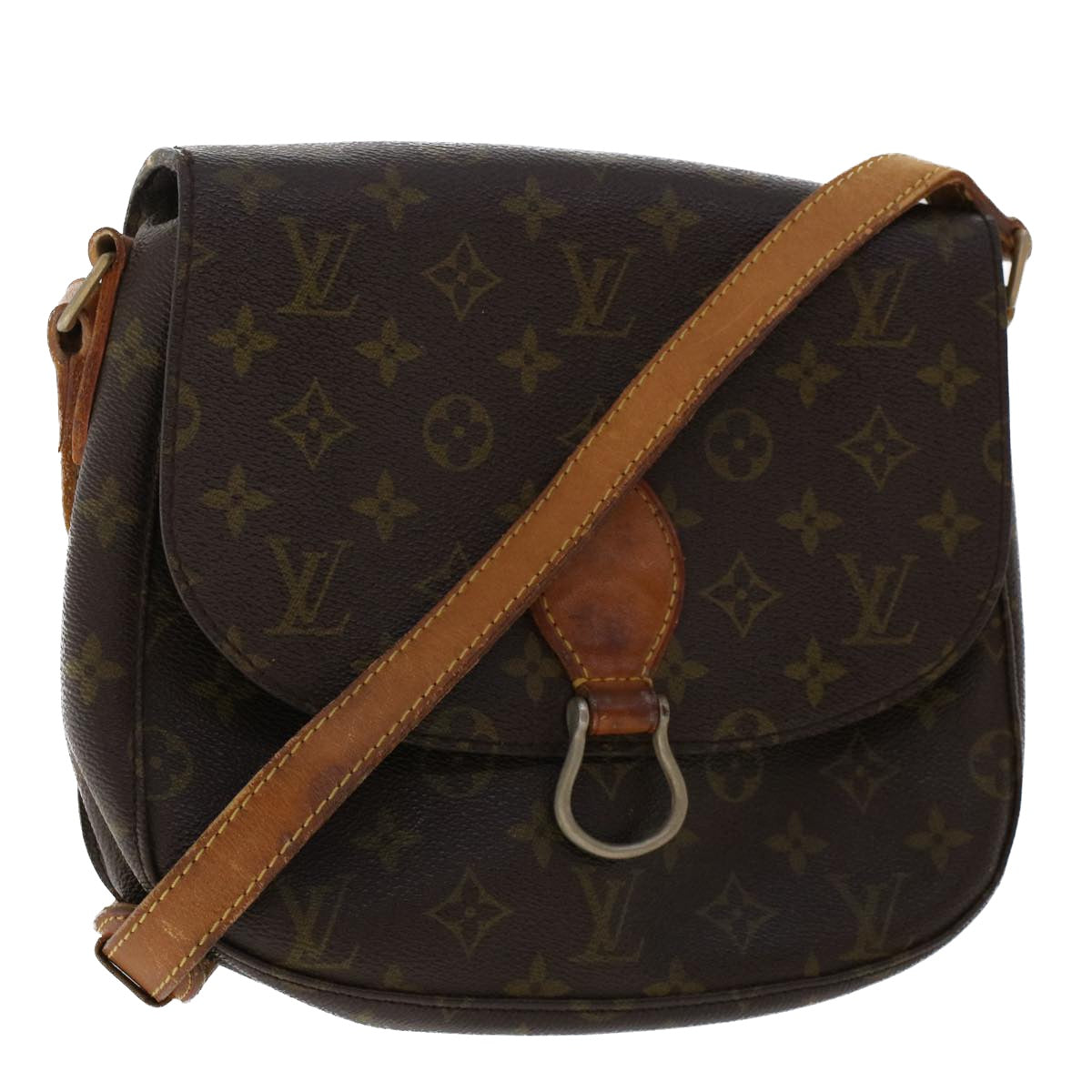 LOUIS VUITTON Monogram Saint Cloud GM Shoulder Bag Vintage M51242 Auth yk8101B