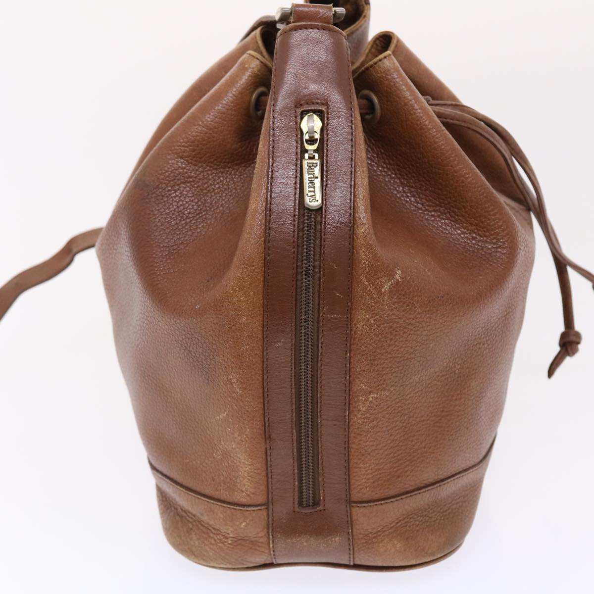 Burberrys Shoulder Bag Leather Brown Auth yk8108B