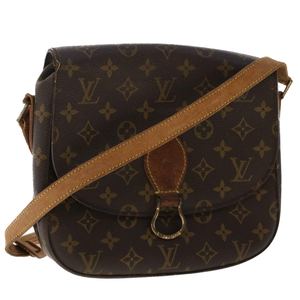 LOUIS VUITTON Monogram Saint Cloud GM Shoulder Bag M51242 LV Auth yk8113B