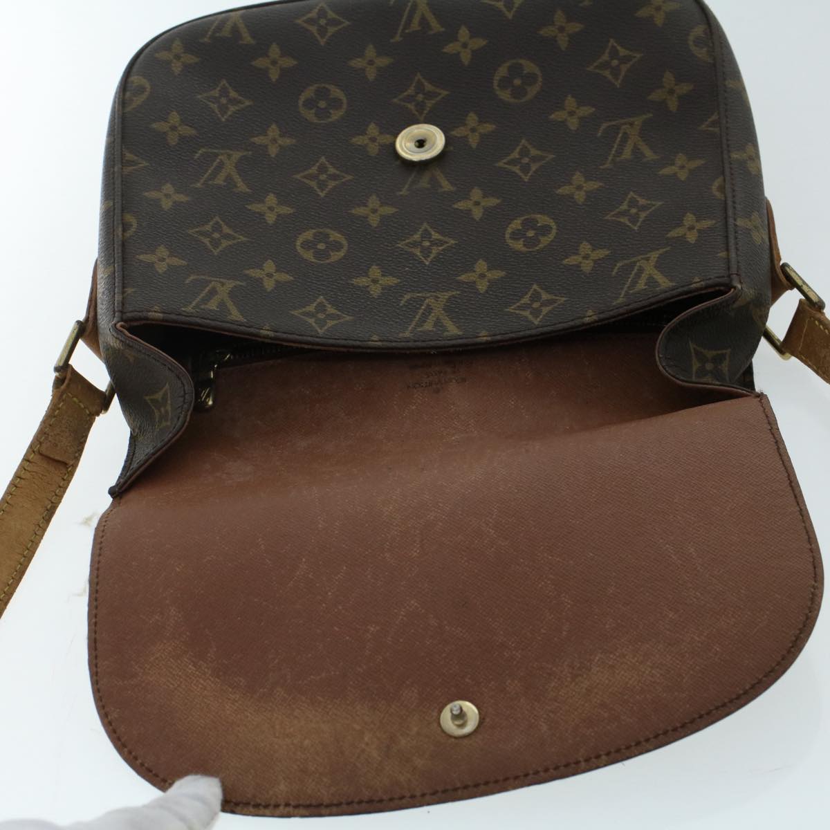 LOUIS VUITTON Monogram Saint Cloud GM Shoulder Bag M51242 LV Auth yk8113B