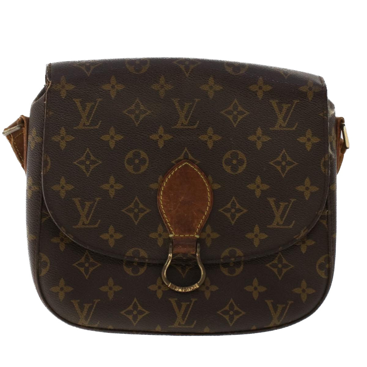 LOUIS VUITTON Monogram Saint Cloud GM Shoulder Bag M51242 LV Auth yk8113B