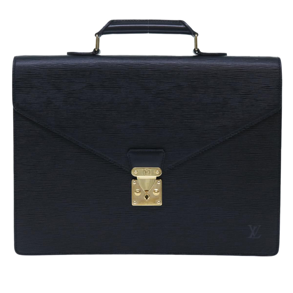 LOUIS VUITTON Epi Serviette Conseiller Briefcase Black M54422 LV Auth yk8153B