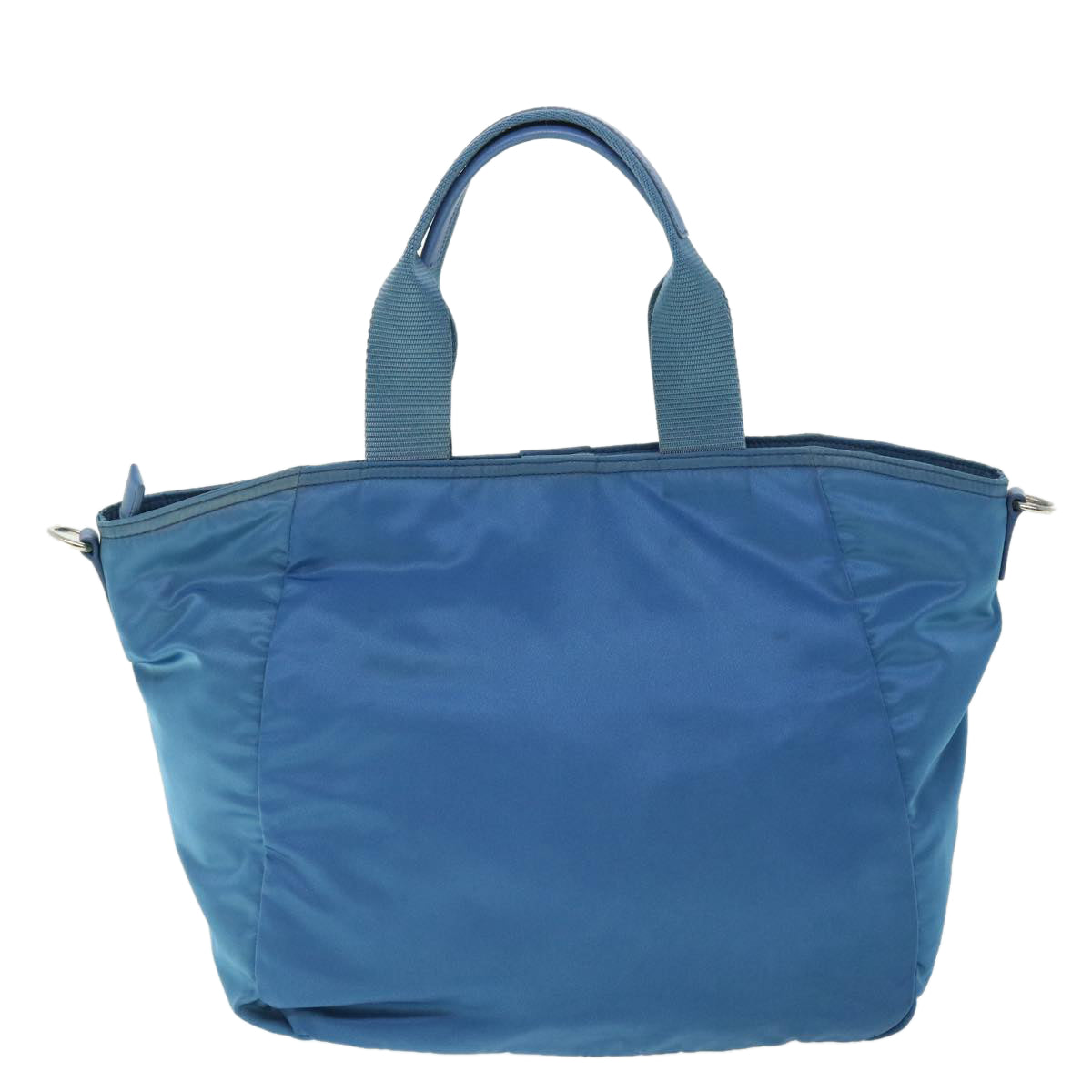 PRADA Tote Bag Nylon 2way Blue Auth yk8236 - 0
