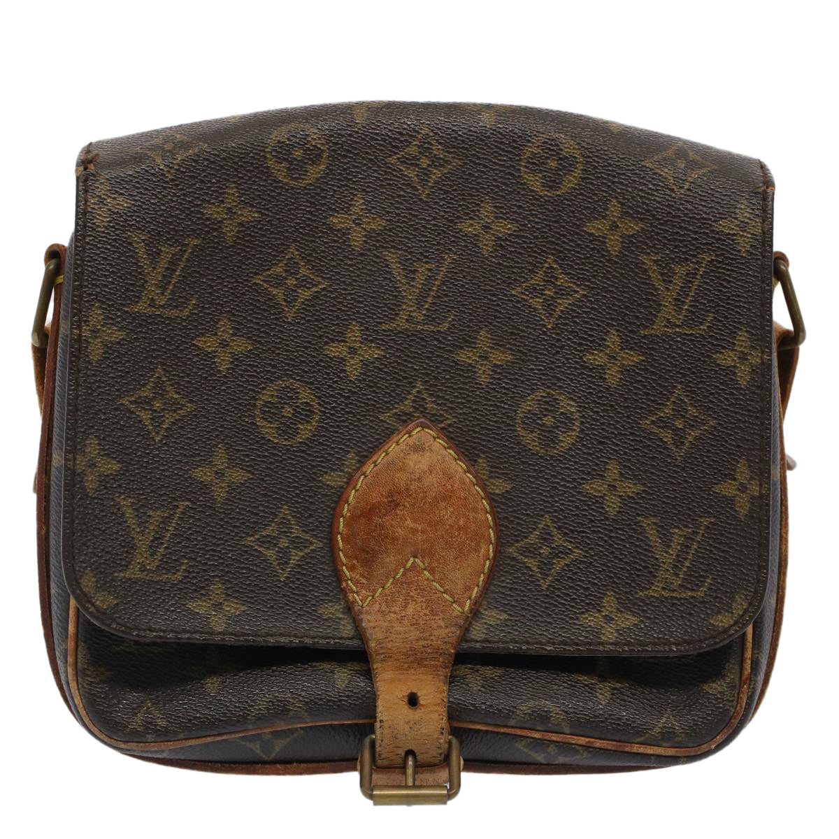 LOUIS VUITTON Monogram Cartouchiere MM Shoulder Bag M51253 LV Auth yk8271