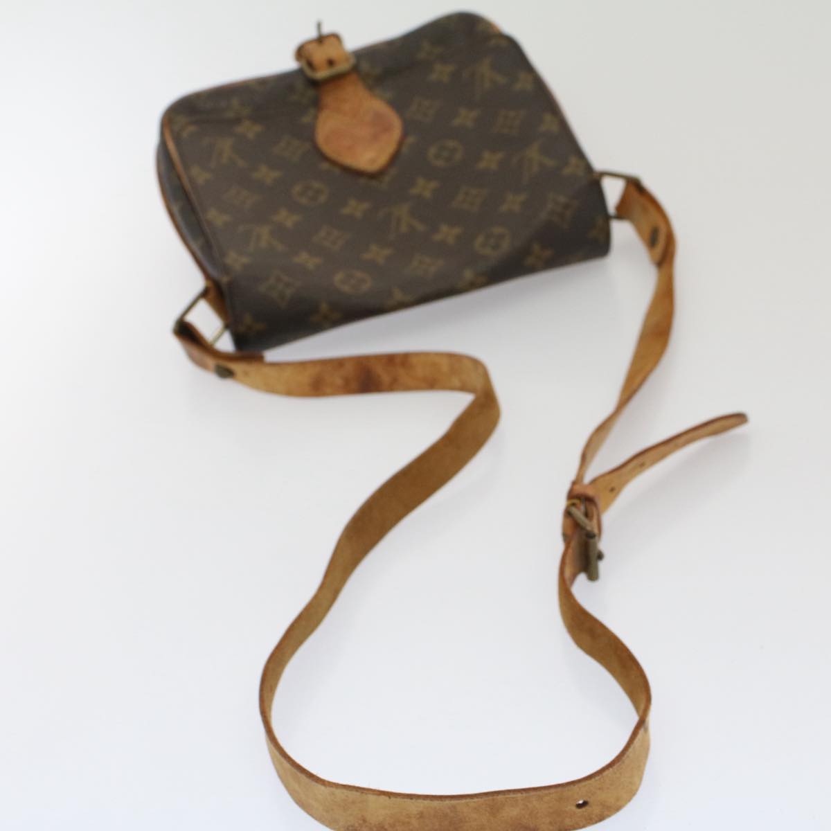 LOUIS VUITTON Monogram Cartouchiere MM Shoulder Bag M51253 LV Auth yk8271