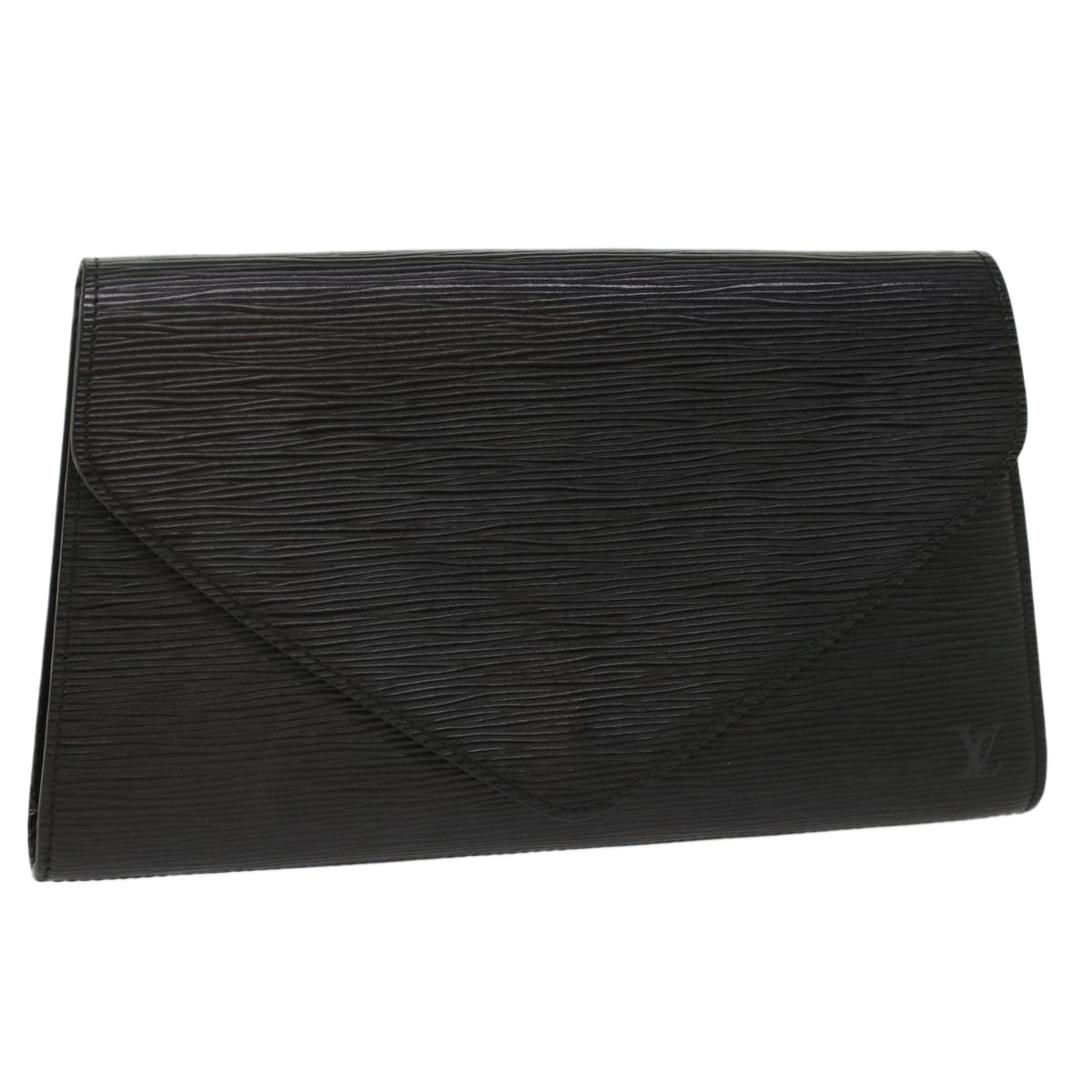 LOUIS VUITTON Epi Art Deco Clutch Bag Black M52632 LV Auth yk8331