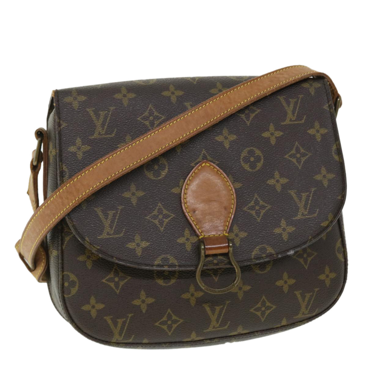 LOUIS VUITTON Monogram Saint Cloud GM Shoulder Bag M51242 LV Auth yk8334