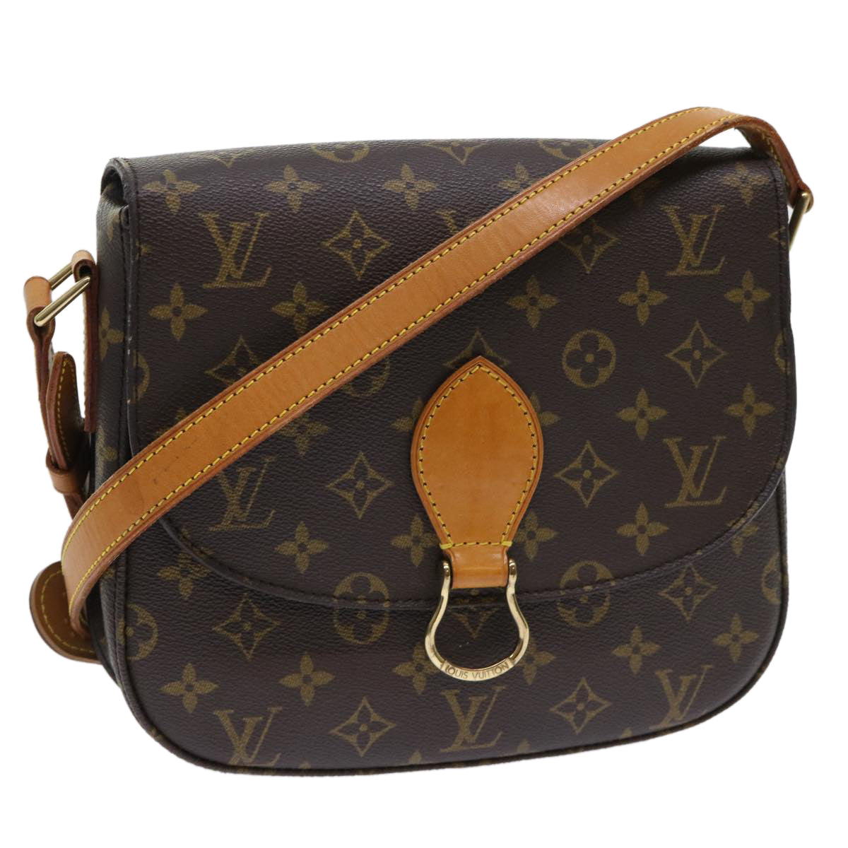 LOUIS VUITTON Monogram Saint Cloud GM Shoulder Bag M51242 LV Auth yk8380B