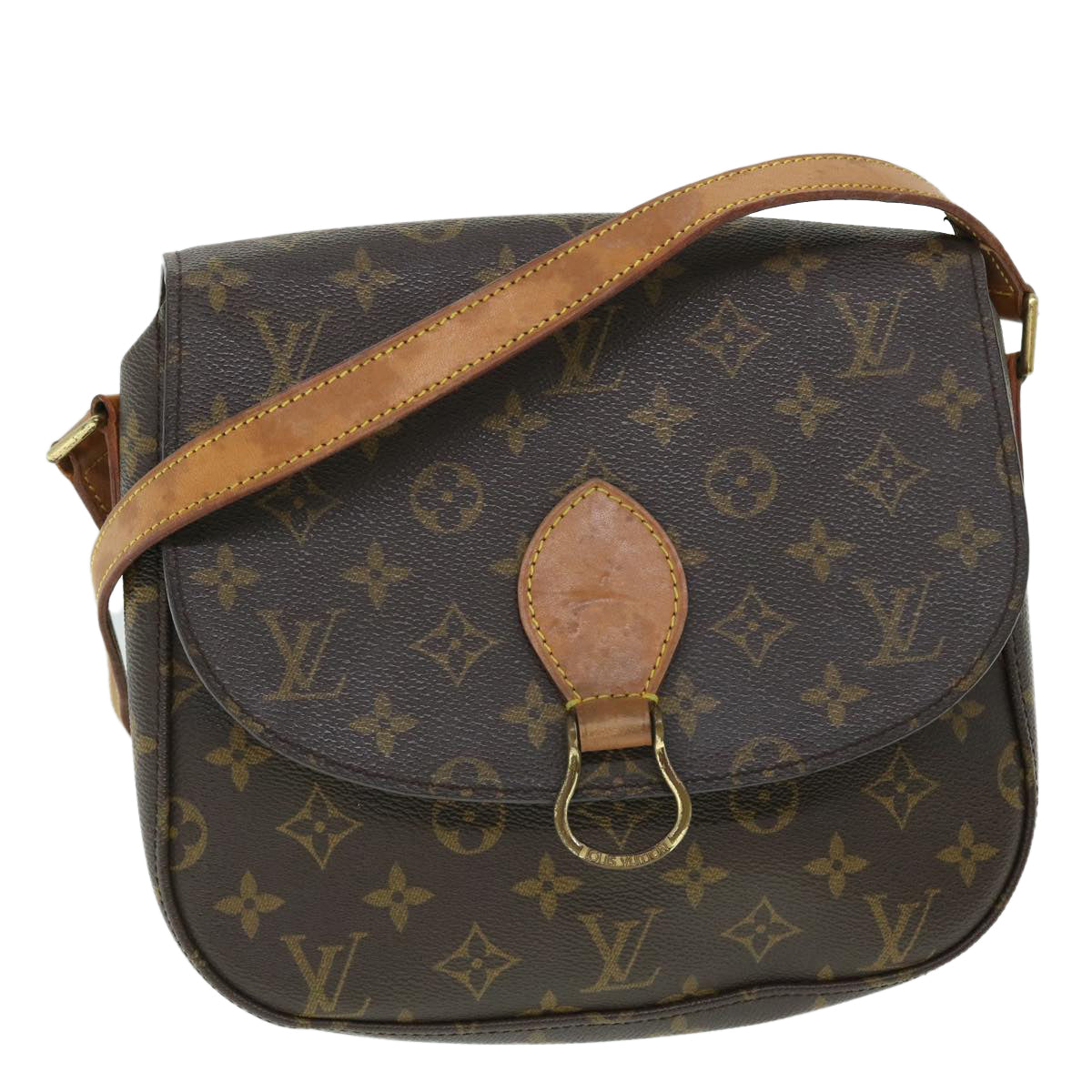 LOUIS VUITTON Monogram Saint Cloud GM Shoulder Bag M51242 LV Auth yk8402