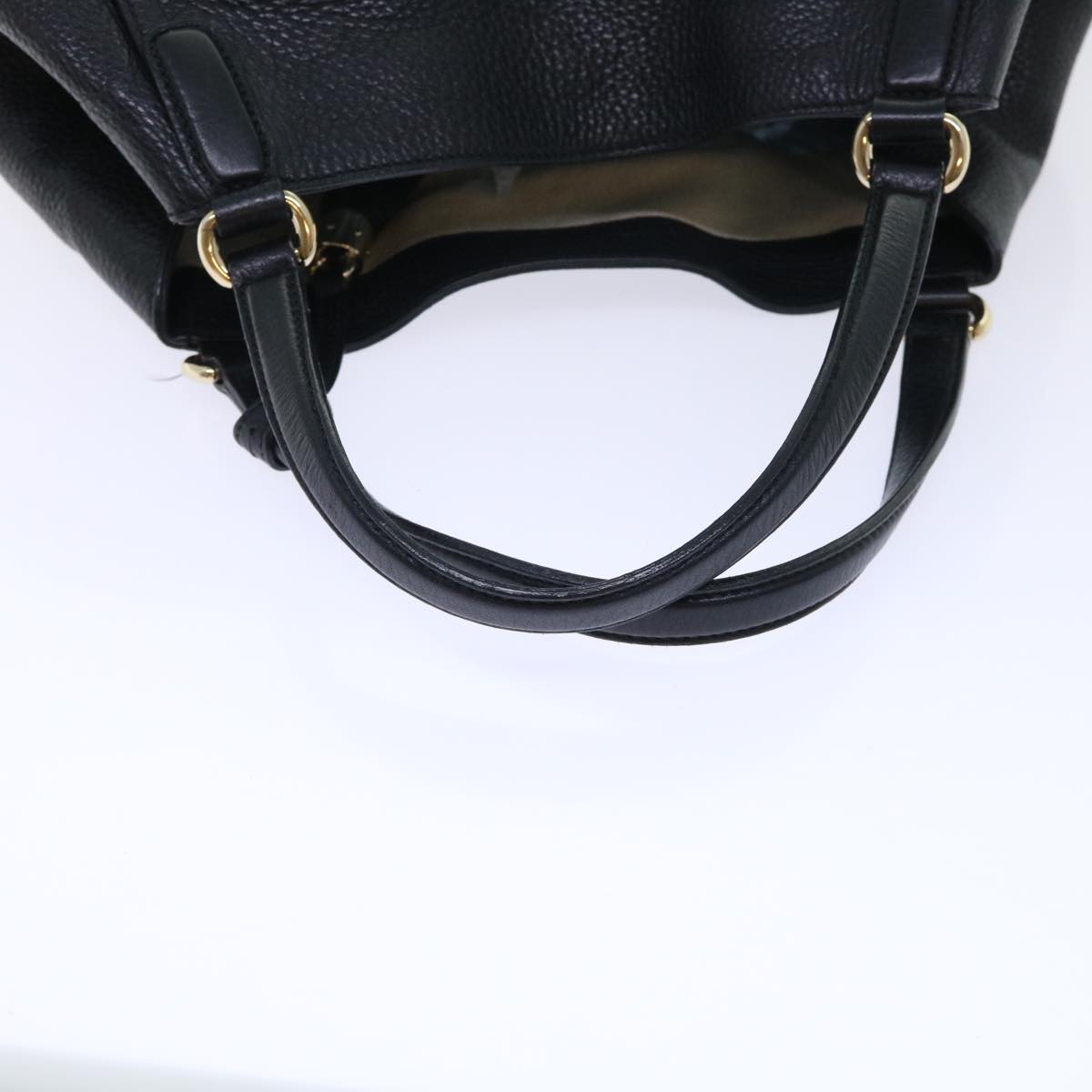 GUCCI Soho Shoulder Bag Leather Black 282309 Auth yk8405