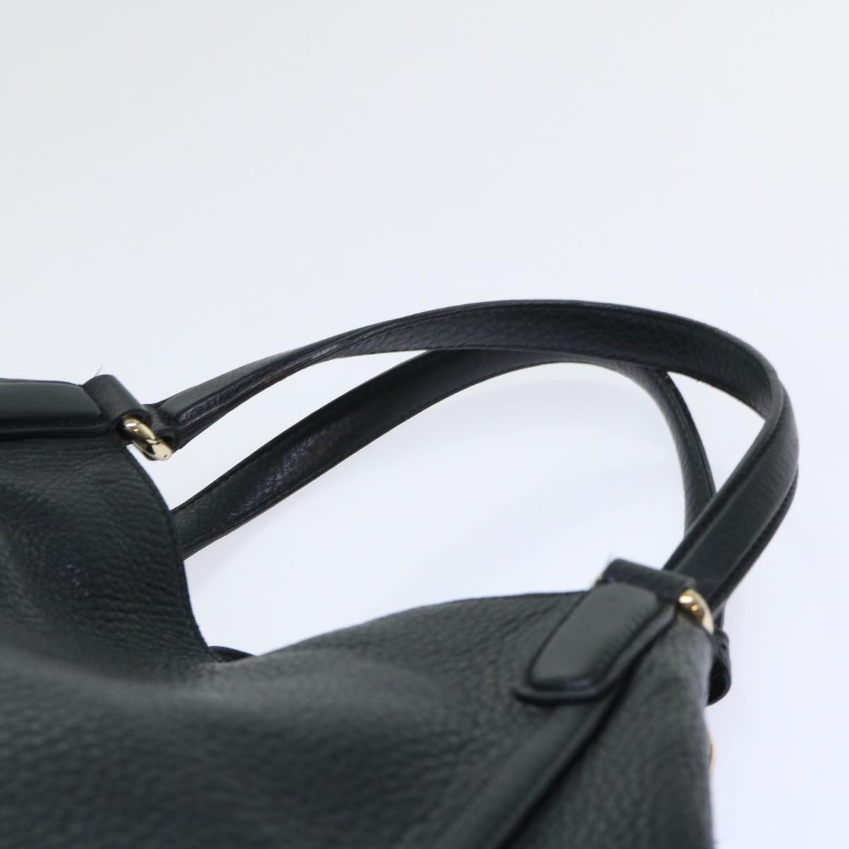 GUCCI Soho Shoulder Bag Leather Black 282309 Auth yk8405