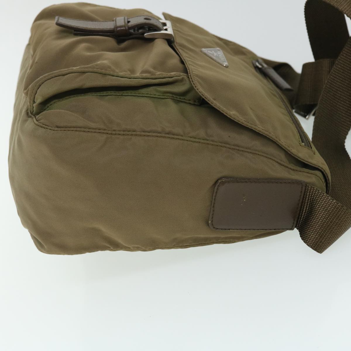 PRADA Shoulder Bag Nylon Brown Auth yk8465